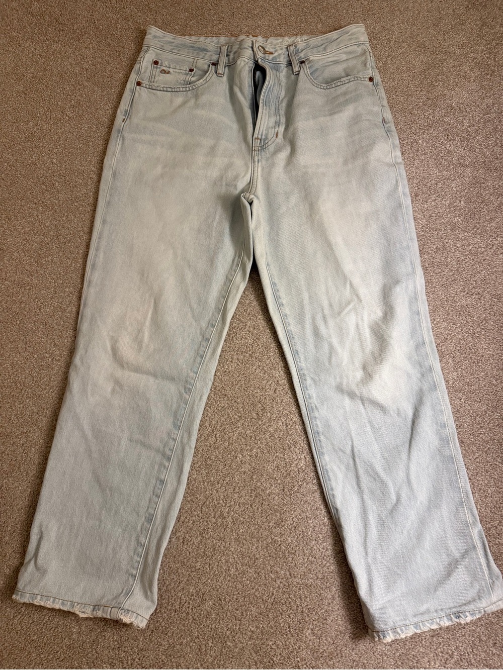 Outerknown Pale Blue Straight-Leg Women's Jeans